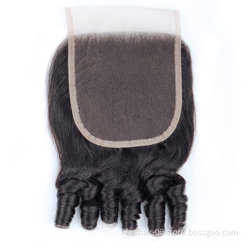 Funmi hair double drawn 8A 9A 10A 11A 12A grade 100% human hair different color and texture Brazillian hair bundles with closure
